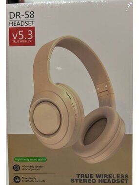 DR-58 wireless headset, a foldable over-ear Bluetooth headphone